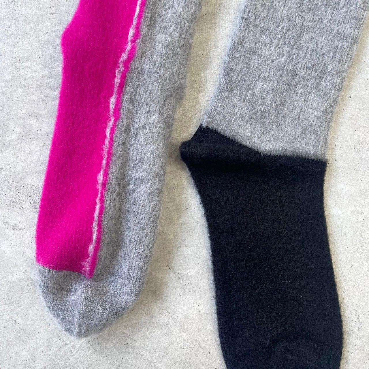 FAKUI / 【22−24cm】color block socks FK-172