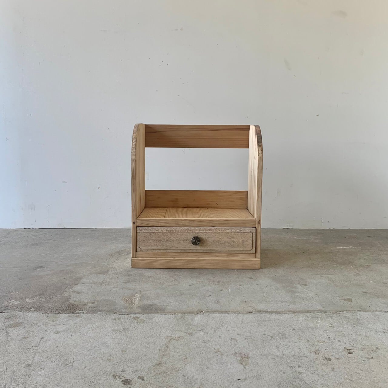 引き出し付きの本立て　古道具　0707