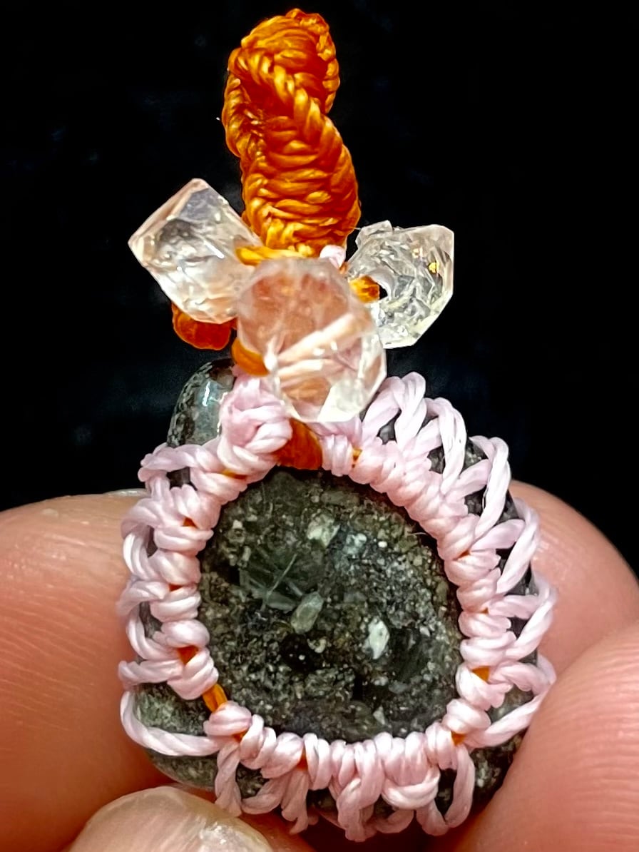 4) 天照石・願い(マクラメ編み)PT