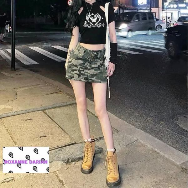 原宿系 ファッションカジュアル系ストリート系インパクトありの迷彩柄