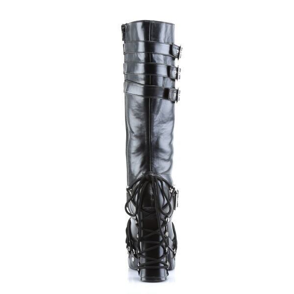 □【サイズ交換OK】Demonia（デモニア）正規保証品 厚底 ブーツ 黒