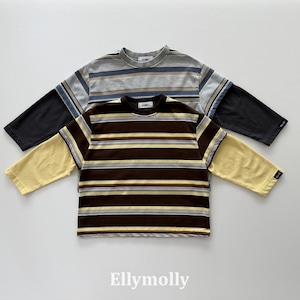 【予約】ELLY MOLLY Campus color-block T Jr.