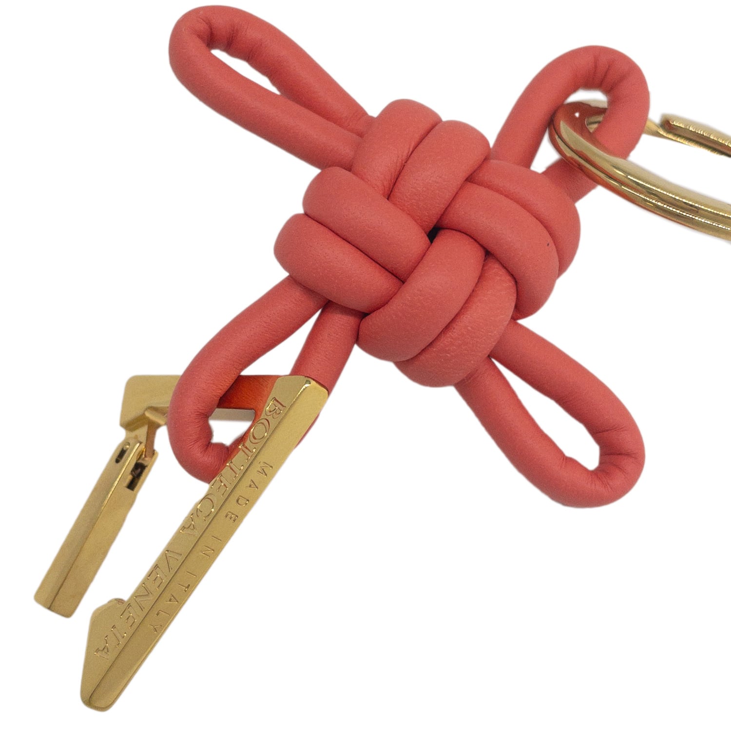 ボッテガヴェネタ キーホルダー/キーリング ゴールド×緑系  