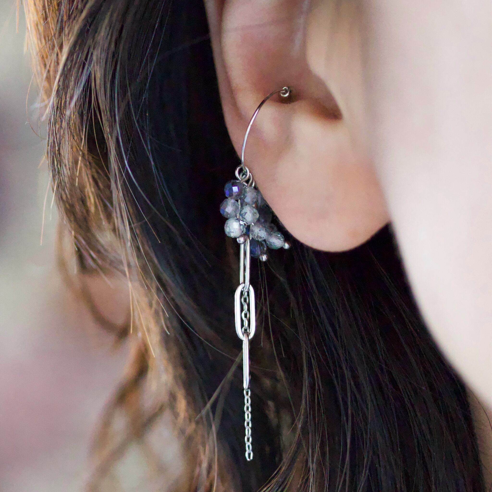 jerry fish -KURAGE- blue coating topaz 【11月誕生石】