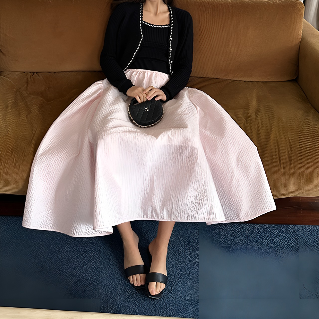 Puffy skirt all-match stylish skirt【H00040】