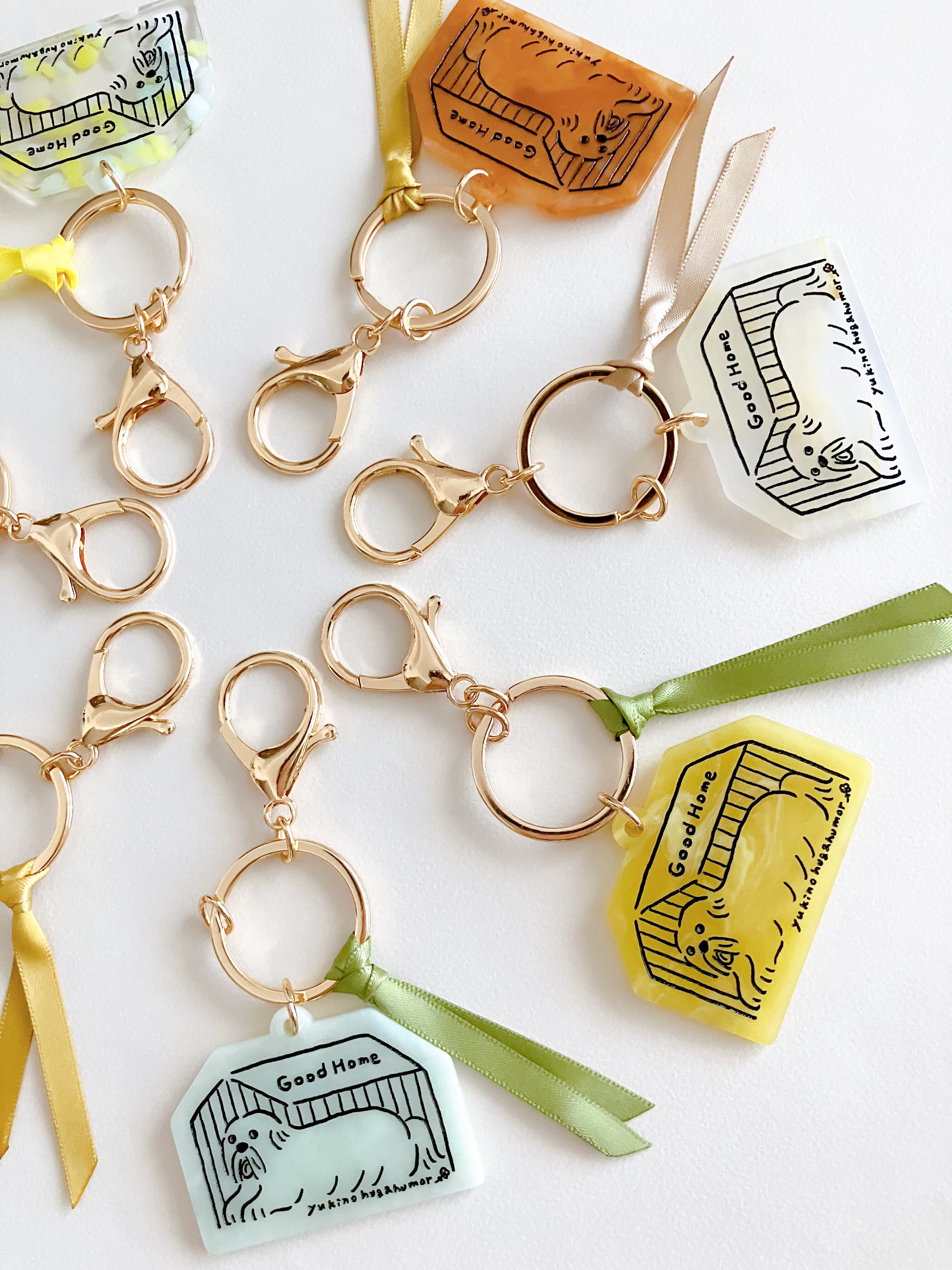 マーブルカラーキーチャーム「House Dog」 | yukino shop