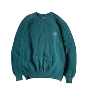 "90s LANDS’END" cotton knit made in USA drifter sweater