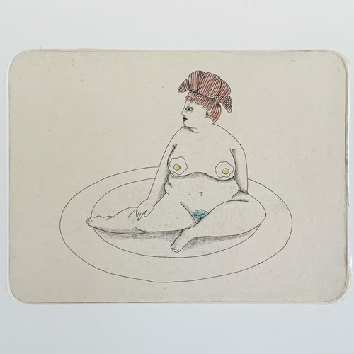 銅版画シート アマンダさん『ワンプレートアマンダ』※雁皮ありなし選べます