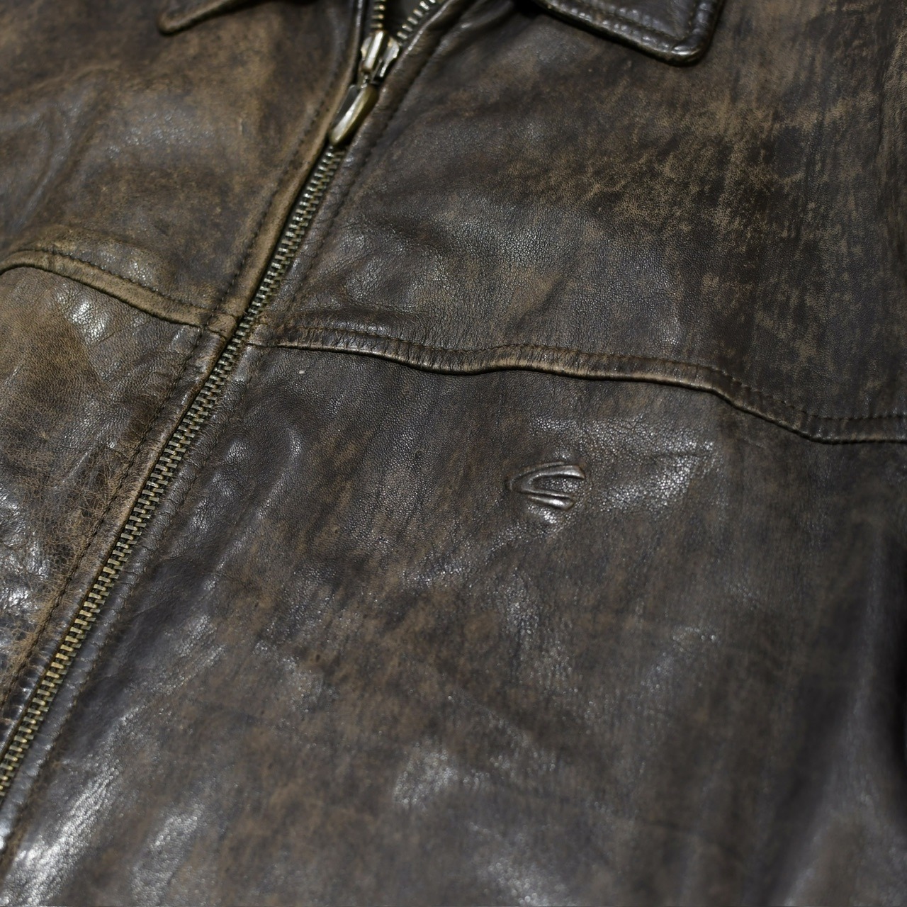 special Camel active lamb leather jacket