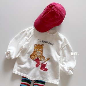【2点送料無料】«予約»«Hei» ねこロングトップス