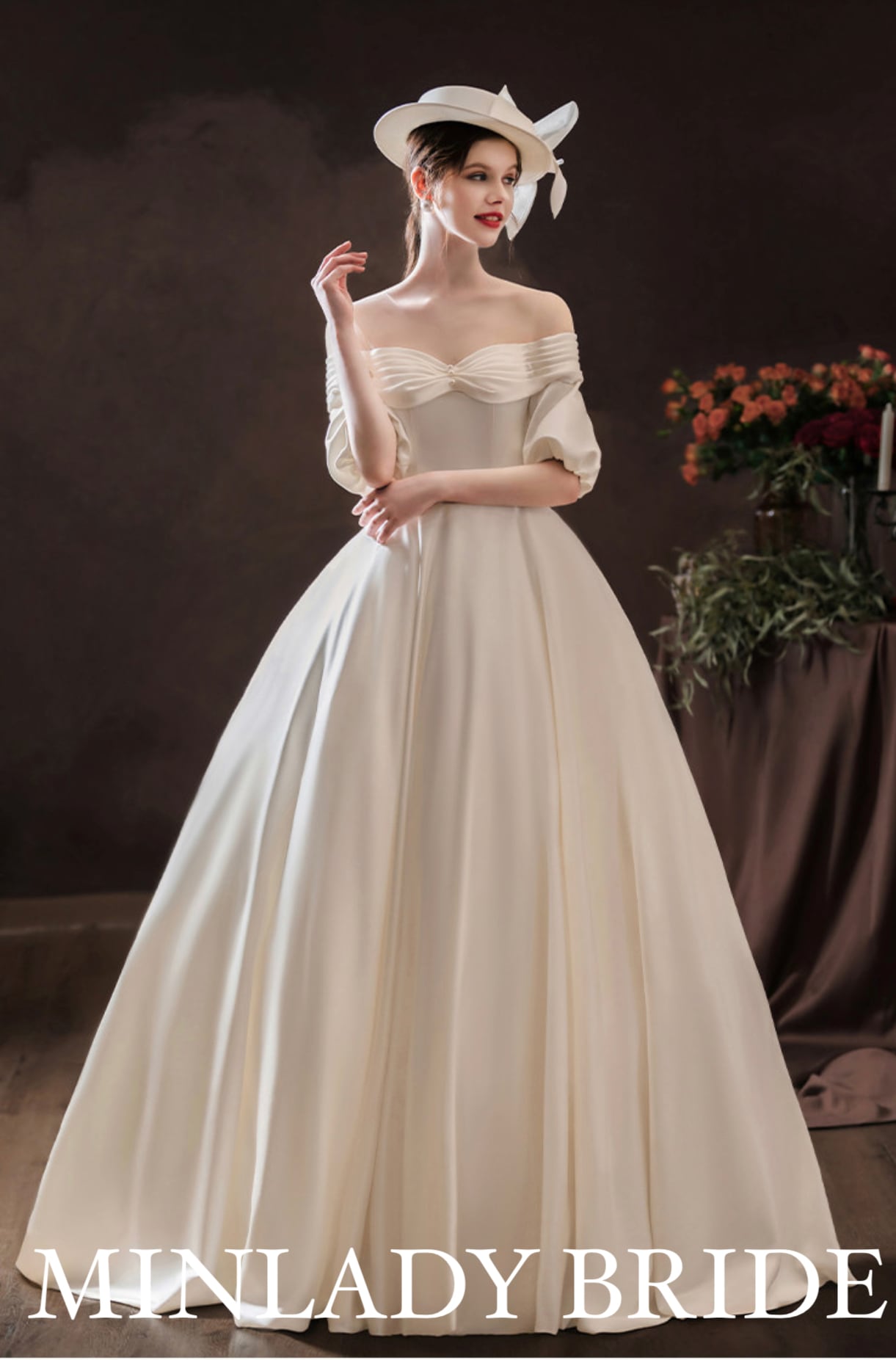 【値下げ中】ヴィンテージ　ウェディングドレス ヴィクトリアン ヴィンテージ ウェディングドレス | MINLADY BRIDE