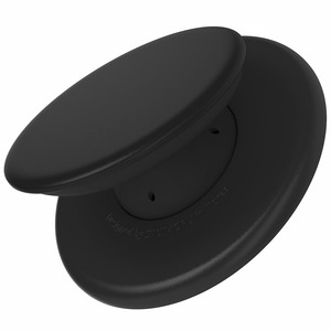 【人気】Sinjimoru Magsafe対応 薄型シリコンスマホグリップスタンド、2in1機能 強力磁力付き 落下防止 ワイヤレス充電可能 スマートフォンホルダー iPhone17 16 15 14 13 シリーズ マグセーフ用磁気スマホフィンガーホルダースタンド 。M-TapTok ブラック