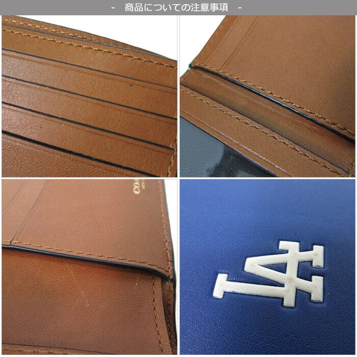 Coach コーチ Mlb 二つ折財布小銭入れなし Fau メンズ Gekiyasu Chokueiten 折り財布 Peltosiemen Fi