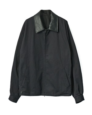 ssstein "SULFUR DYED BRUSHED CHINO ZIP JACKET〔BLACK〕"