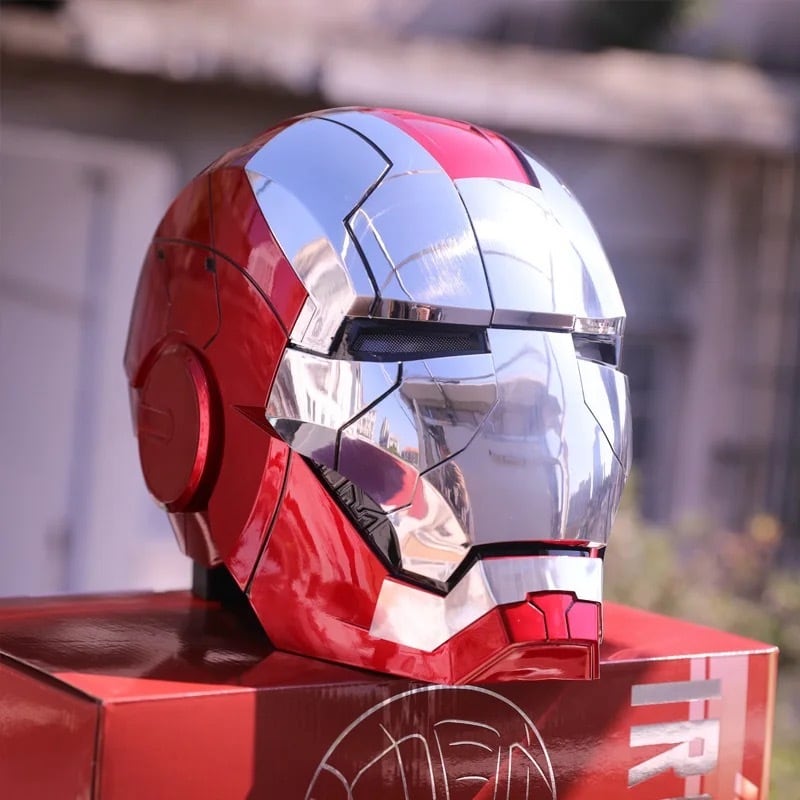 【アイアンマン】最新モデル 音声自動開閉マスク LED マーク5 ヘルメット アイアンマン Mark 5 レプリカマスク 自動開閉・音声認識対応 | AOZOLAB