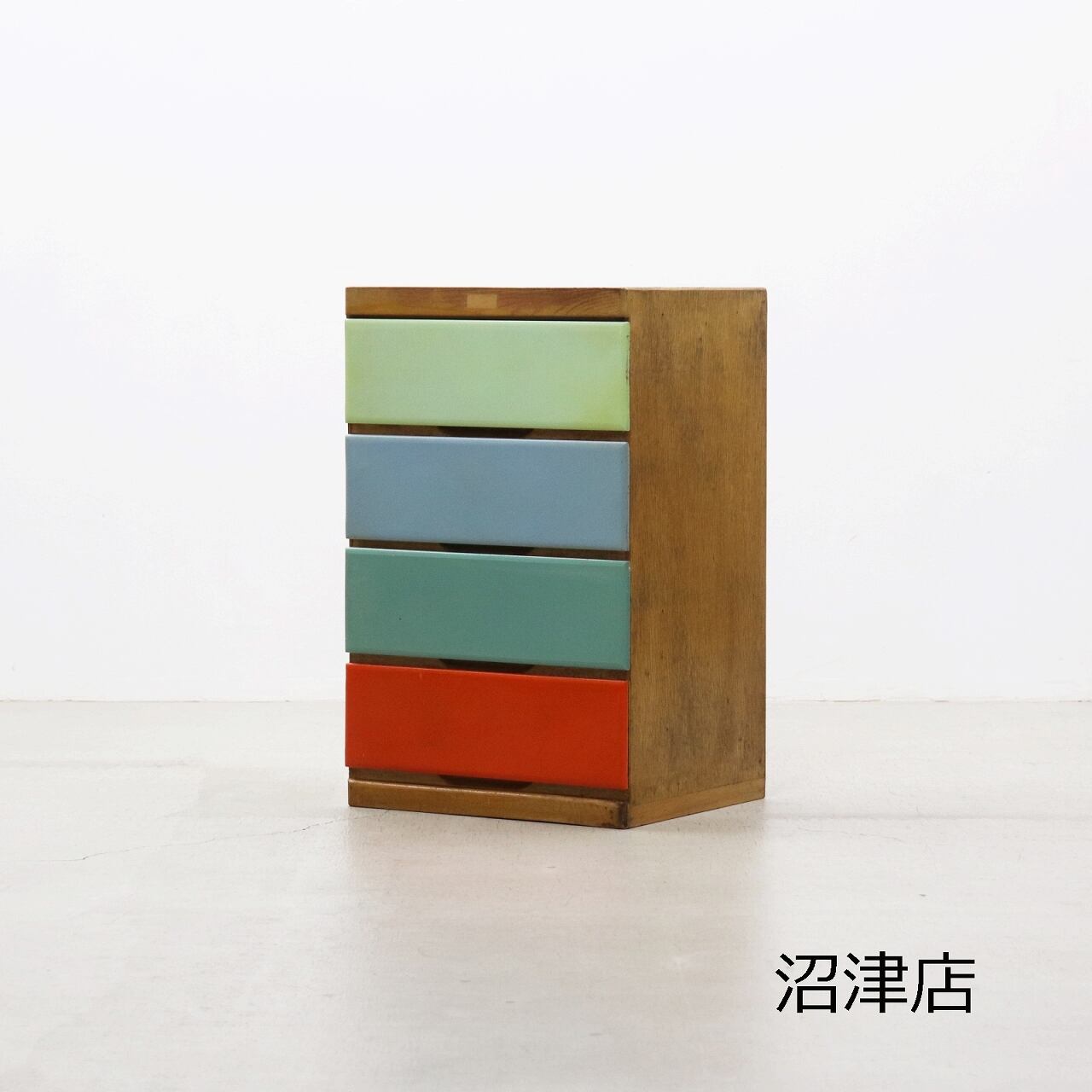 沼津店】 レトロ ポップ カラフル チェスト 箪笥 たんす 収納 仕分け