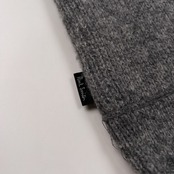 Paul Smith ポールスミス BLACK ハイネック ジップアップ ウールニット ジャケット サイズ L /グレー/メンズ