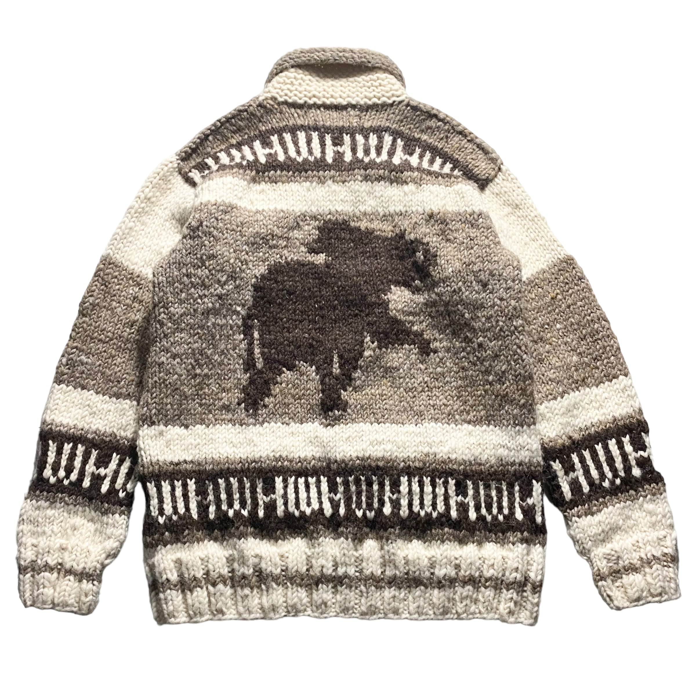 HUNTING WORLD × CANADIAN SWEATER cowichan sweater | NOIR ONLINE