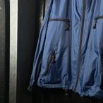 90s TOMMY HILFIGER ナイロンマウンテンパーカー ブルー×ブラック リップストップ