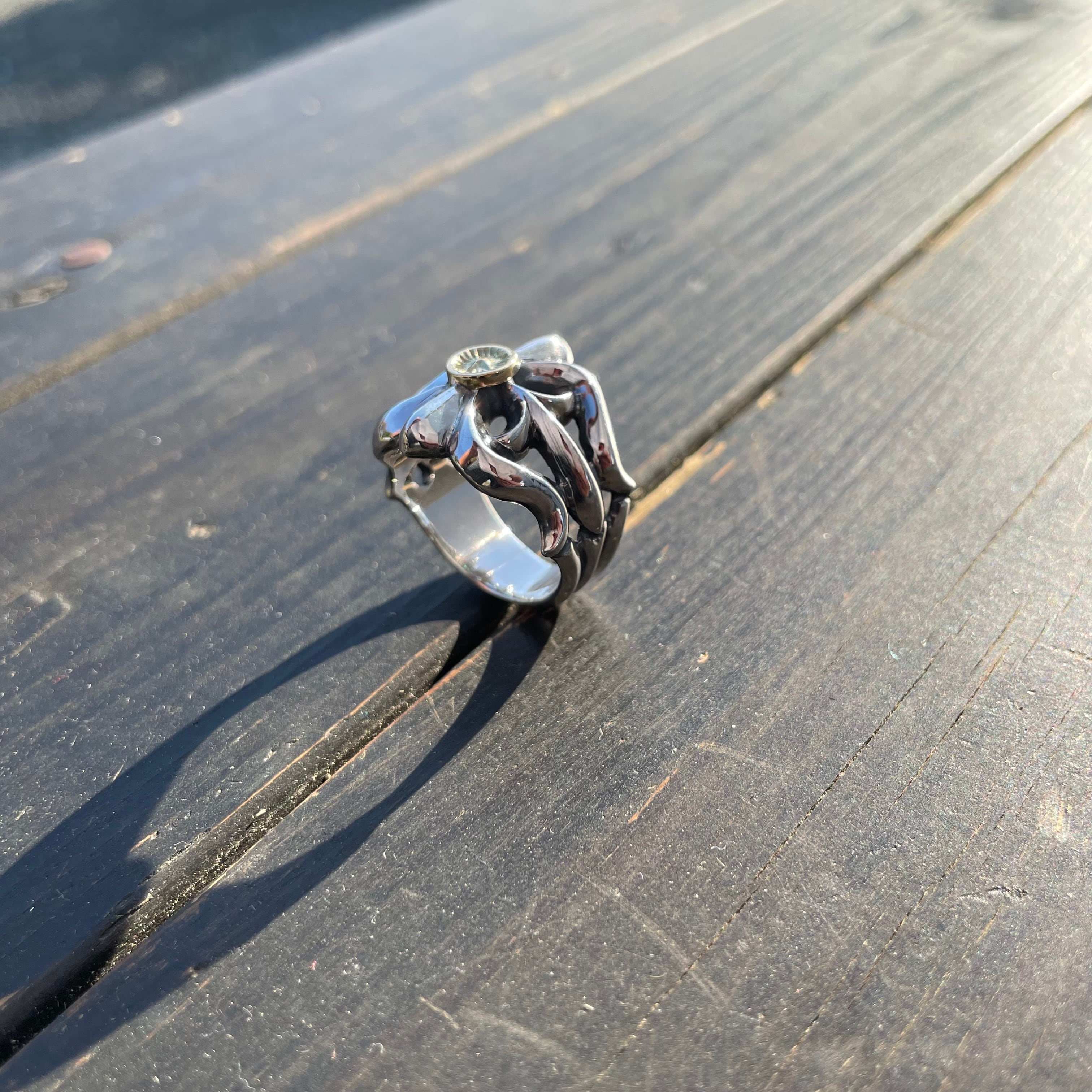K18 Star Point Liberring | LENNY SILVERSMITH