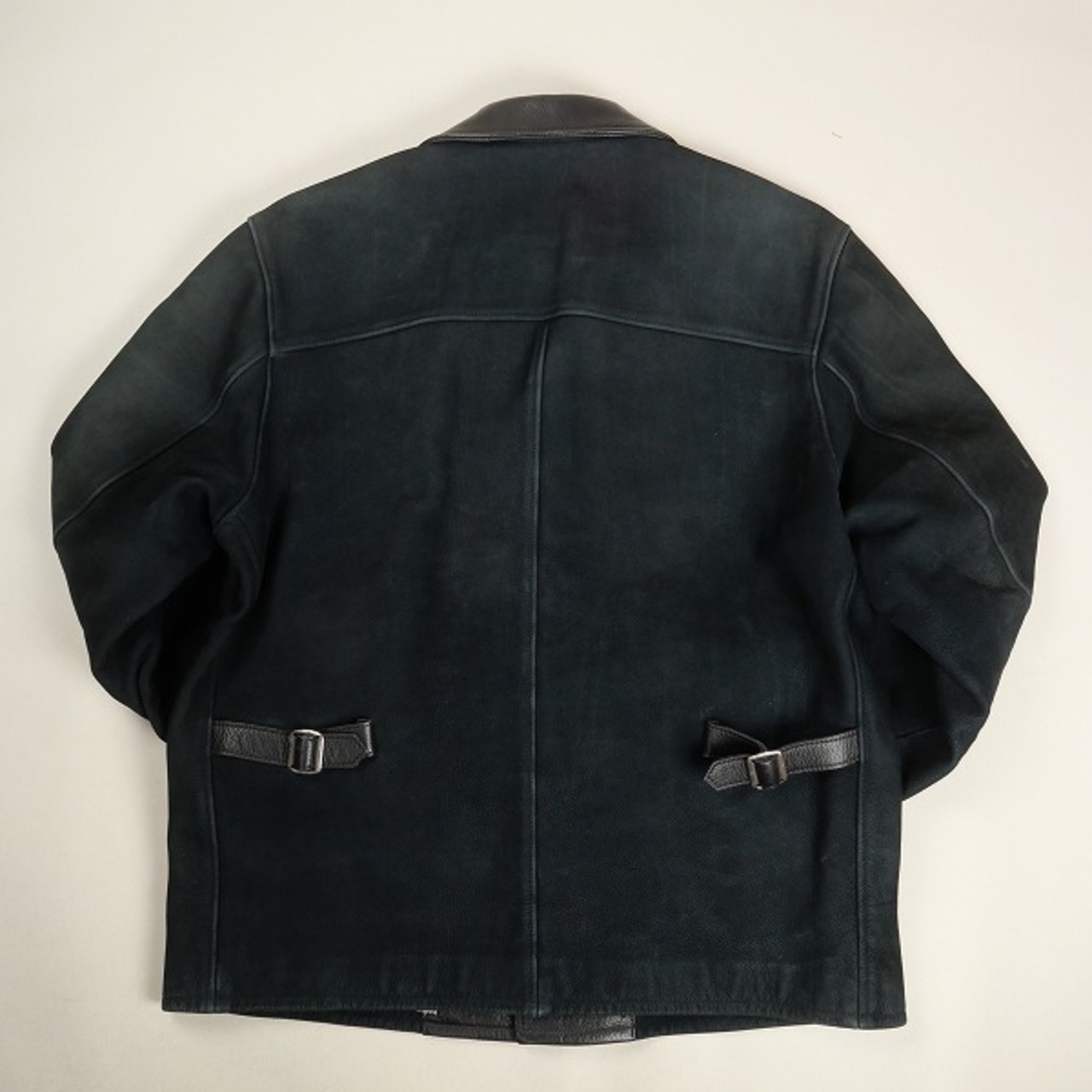 Size【L】 TENDERLOIN テンダーロイン T-NUBACK JKT NAVY レザー 