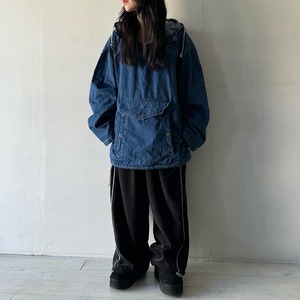 -CODE ZERO- pocket design denim anorak pullover