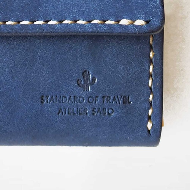 【残り1点】再販なし カードがたくさん入る ミニ財布【ブルー×イエロー】