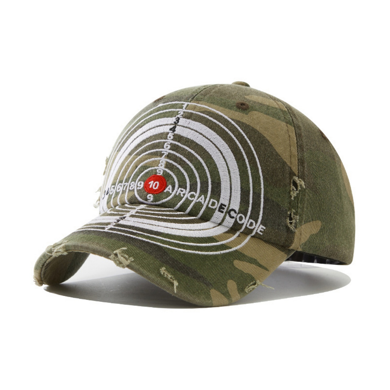 2色ブルズアイ刺繍 キャップ  G197