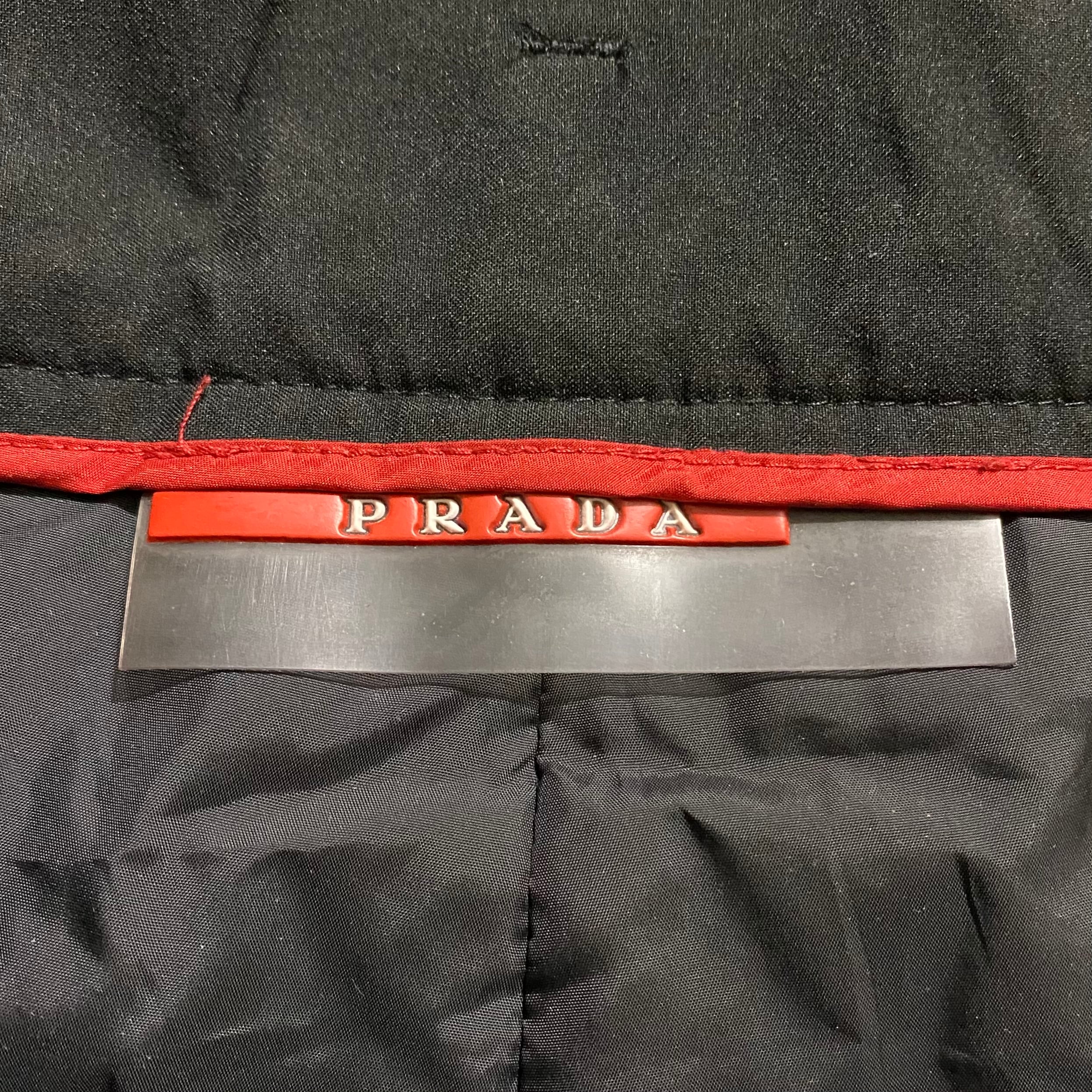 PRADA SPORT black padding goretex pants | NOIR ONLINE
