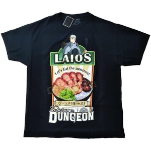ダンジョン飯　Tシャツ　XLサイズ　黒　ライオス　アニメT　海外オフィシャル *