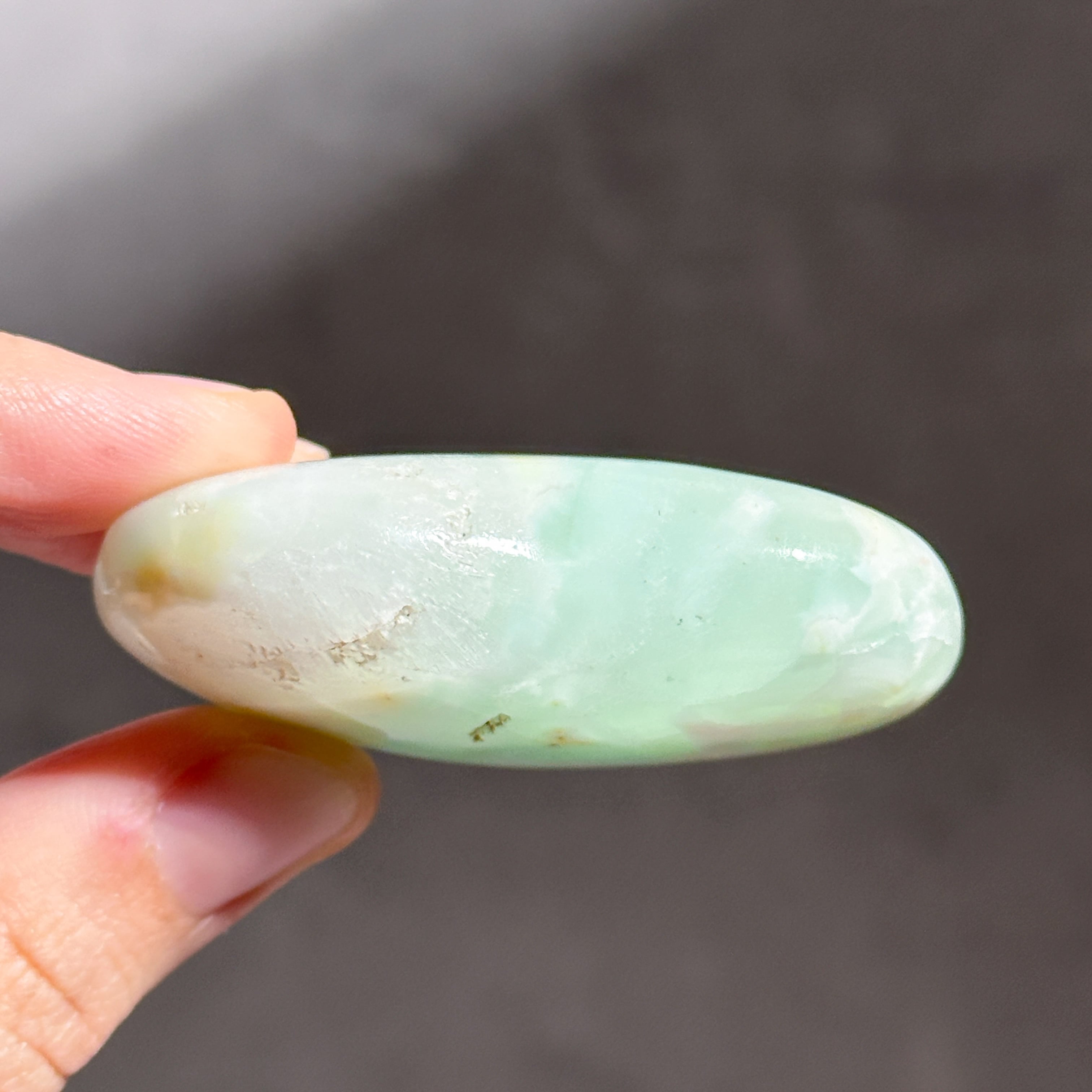 カリビアンブルーカルサイト ハート 33◇Caribbian Blue Calcite