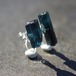 【039 Midnight Collection】 トルマリン 鉱物原石 イヤリング 天然石 アクセサリー