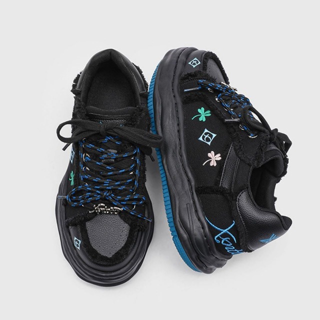 ポップエンブロイダリーボリュームスニーカー 2col   R01557