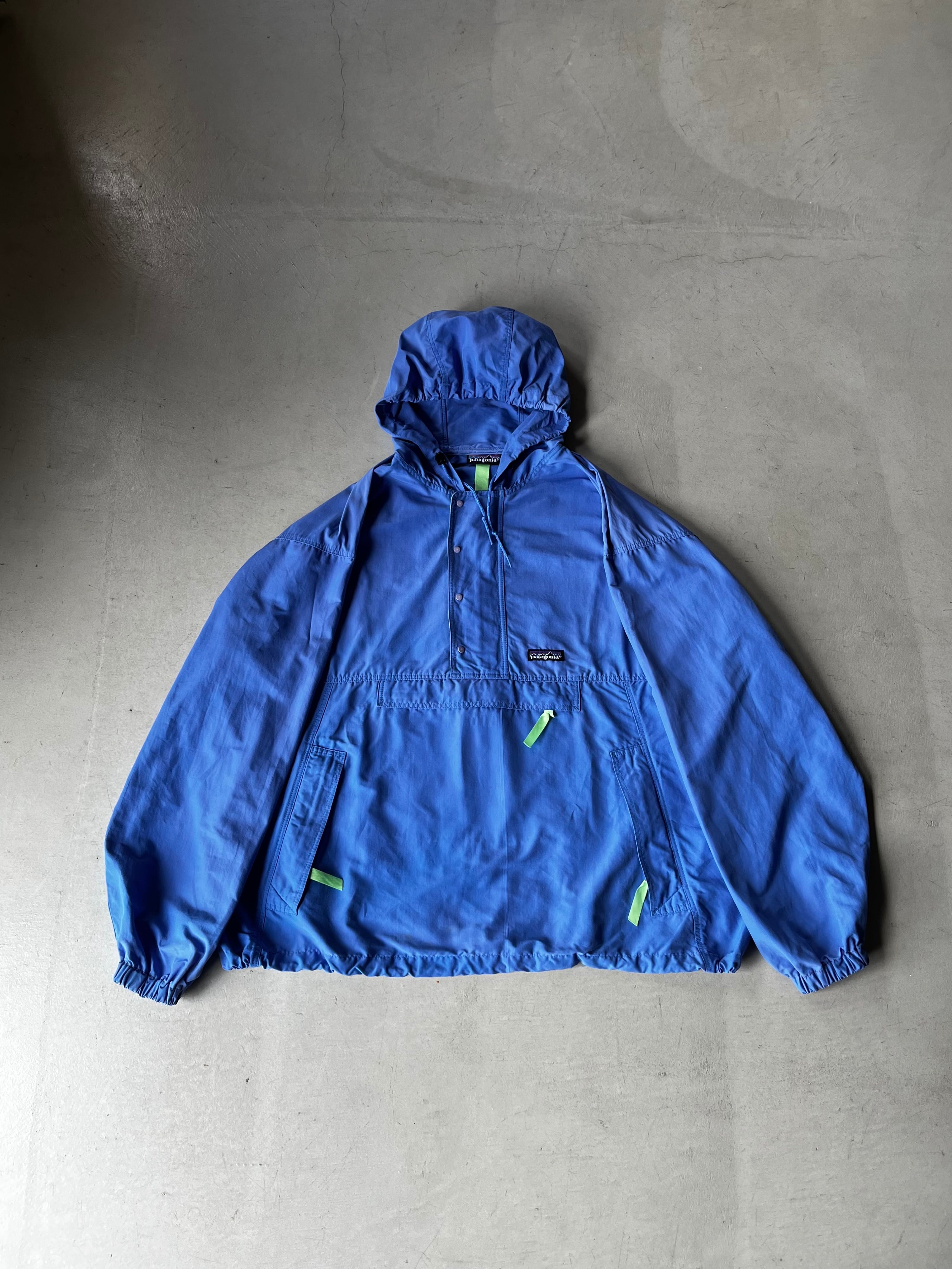 希少 90s パタゴニア バギーズプルオーバー L アノラック 青 ライトブルーL：90s patagonia パタゴニア ナイロン アノラック バギー