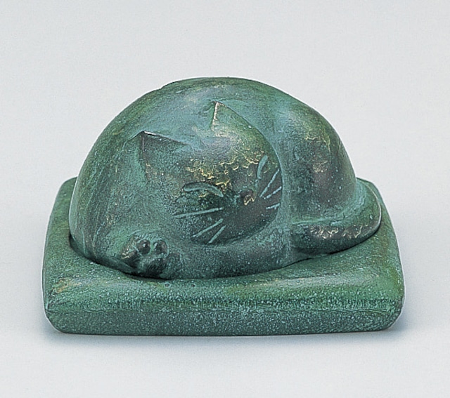 伏せ香炉 猫