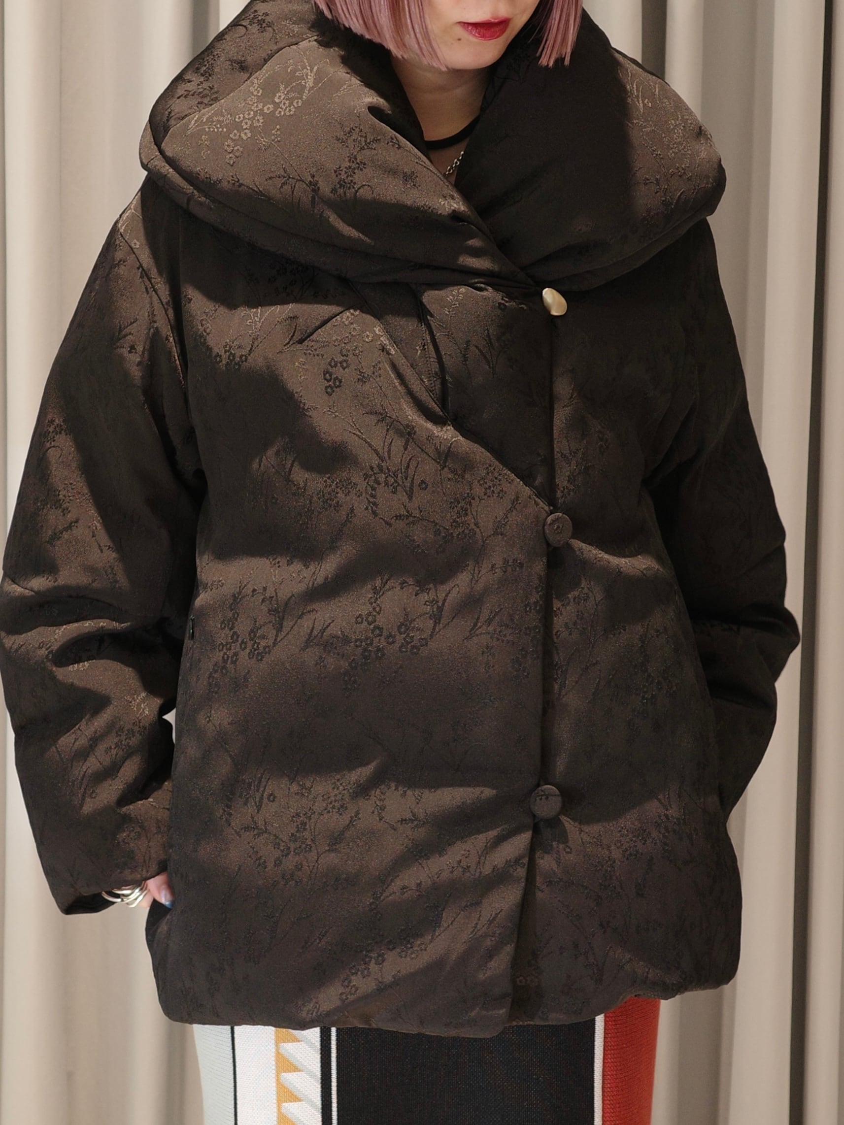 25AW】Mame Kurogouchi マメ クロゴウチ / Floral Jacquard Round Down