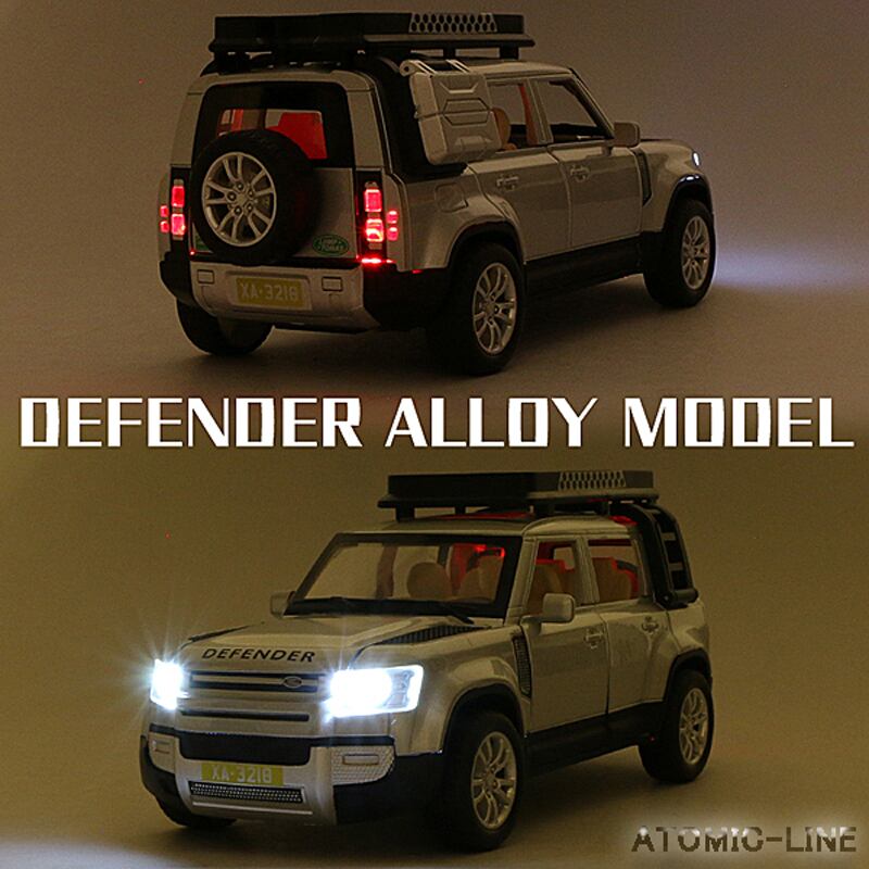 ディフェンダー110 ミニカー Land Rover Defender LAND ROVER ディフェンダー 110 ミニカー 1/32 全4色 ライト点灯