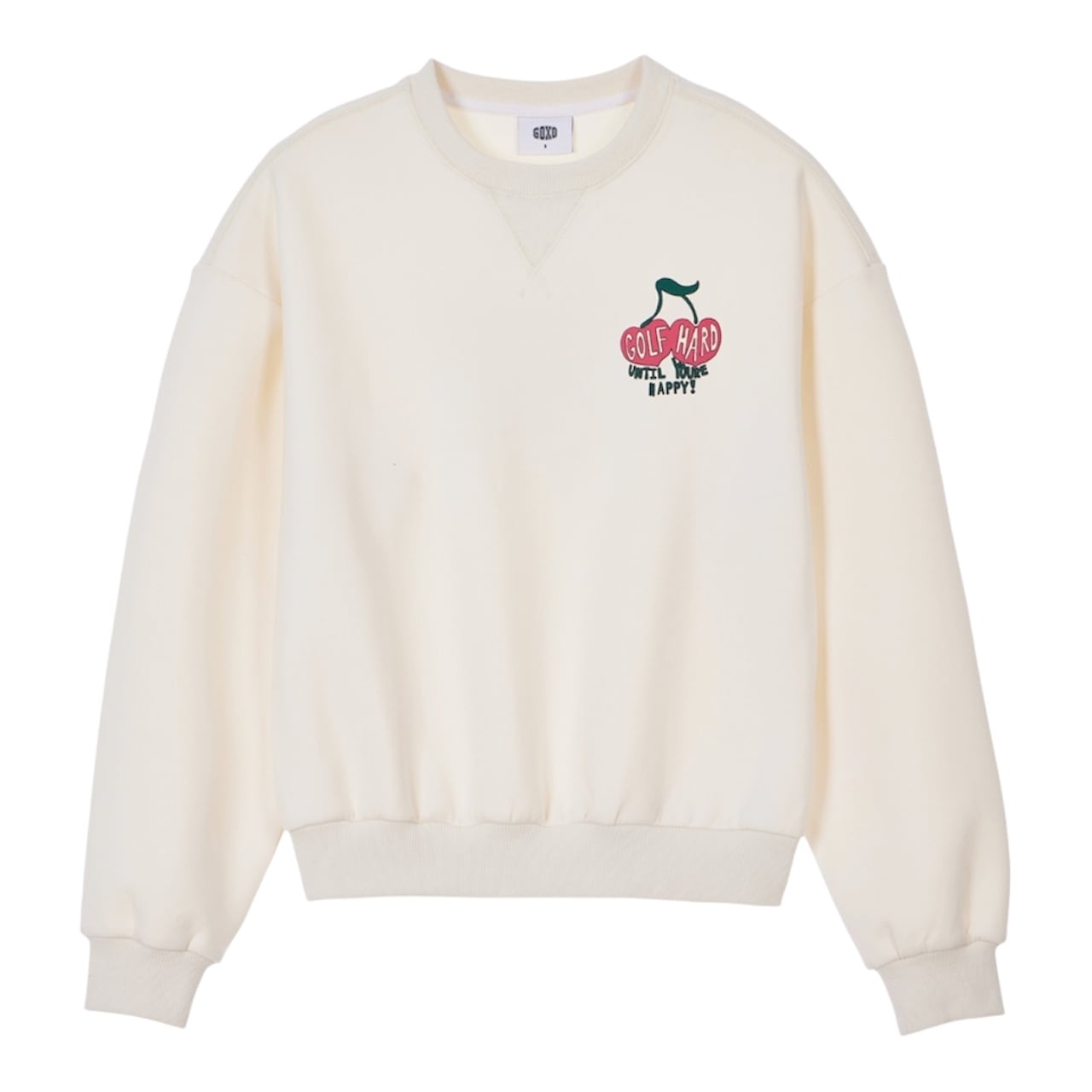 GOXO ゴーエックスオー チェリーゴルフクラブクルーネックマンツーマン