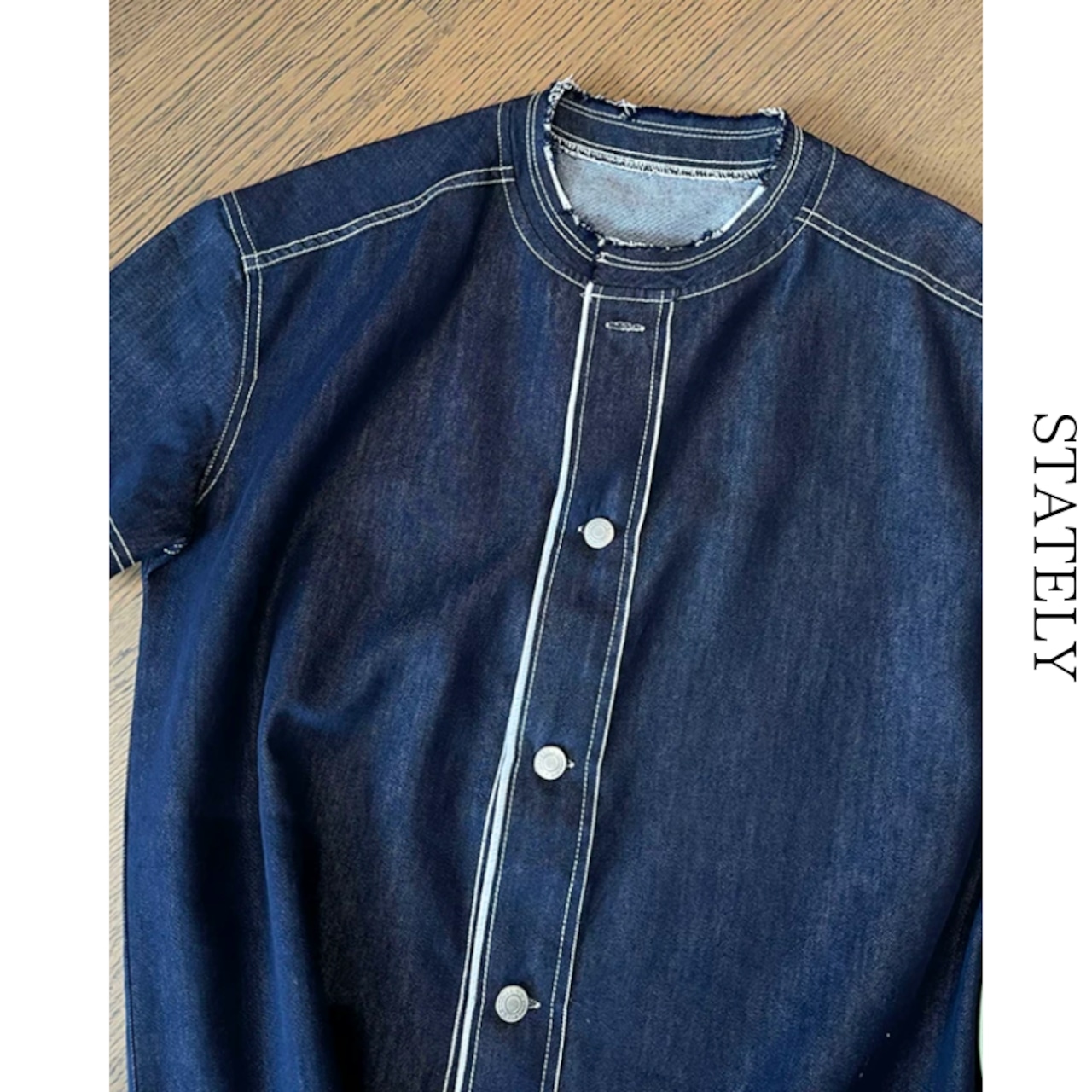 Raw Edge Denim Shirt デニムシャツ_T262・画像10