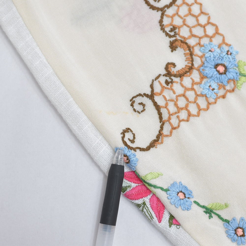 Remakeリメイク 再構築 パッチワーク&フラワー刺繍 デザイン ルーズ