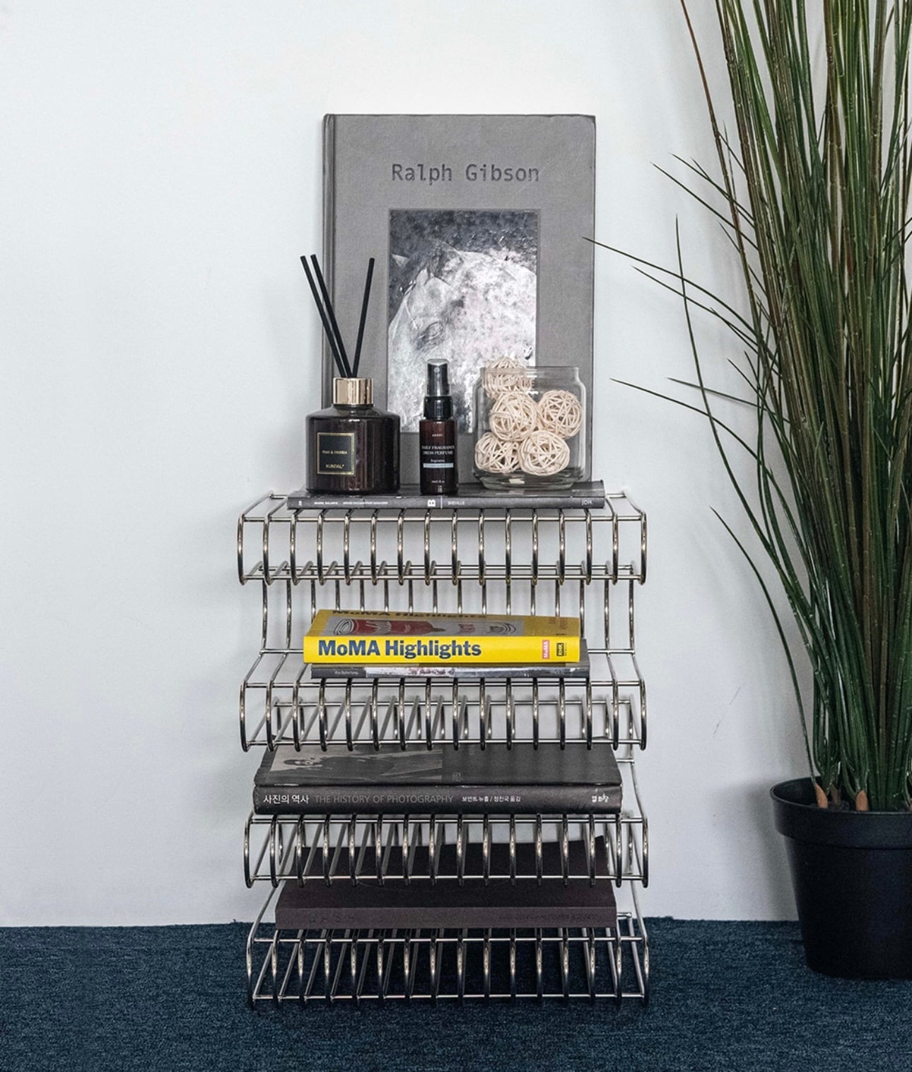wire magazine rack / ワイヤー マガジンラック LP スタンド サイド