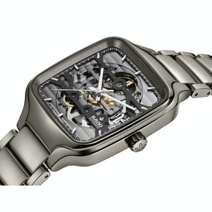 【RADO ラドー】True Square Automatic Skeleton トゥルースクエア スケルトン（プラズマ シルバー）／国内正規品 腕時計