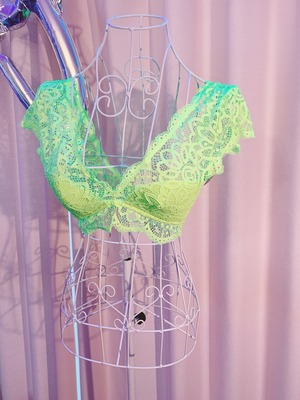Neon Green lingerie set up♡