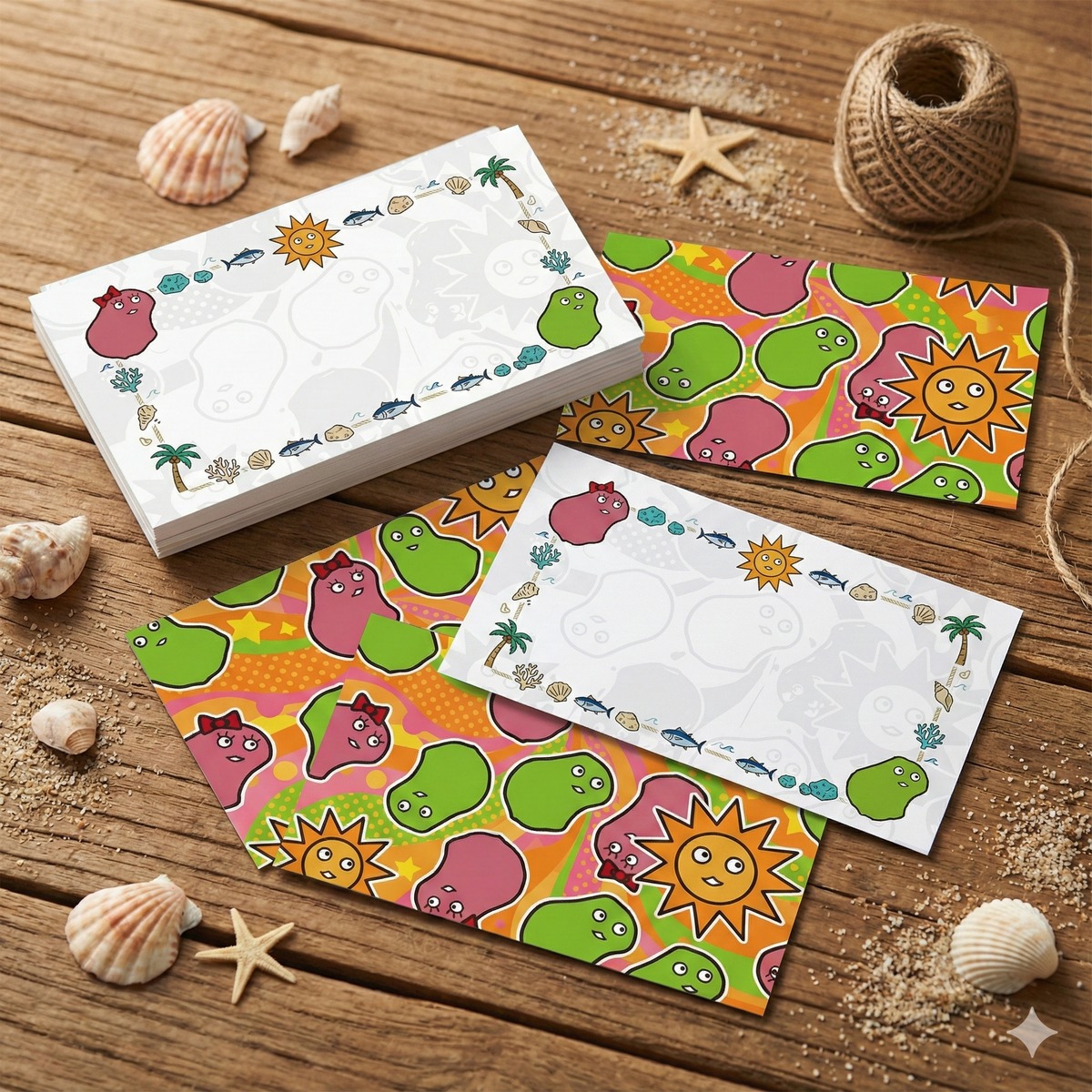 ナウル観光局キャラクターメッセージカード（5枚入り） | 大阪日本長田商會