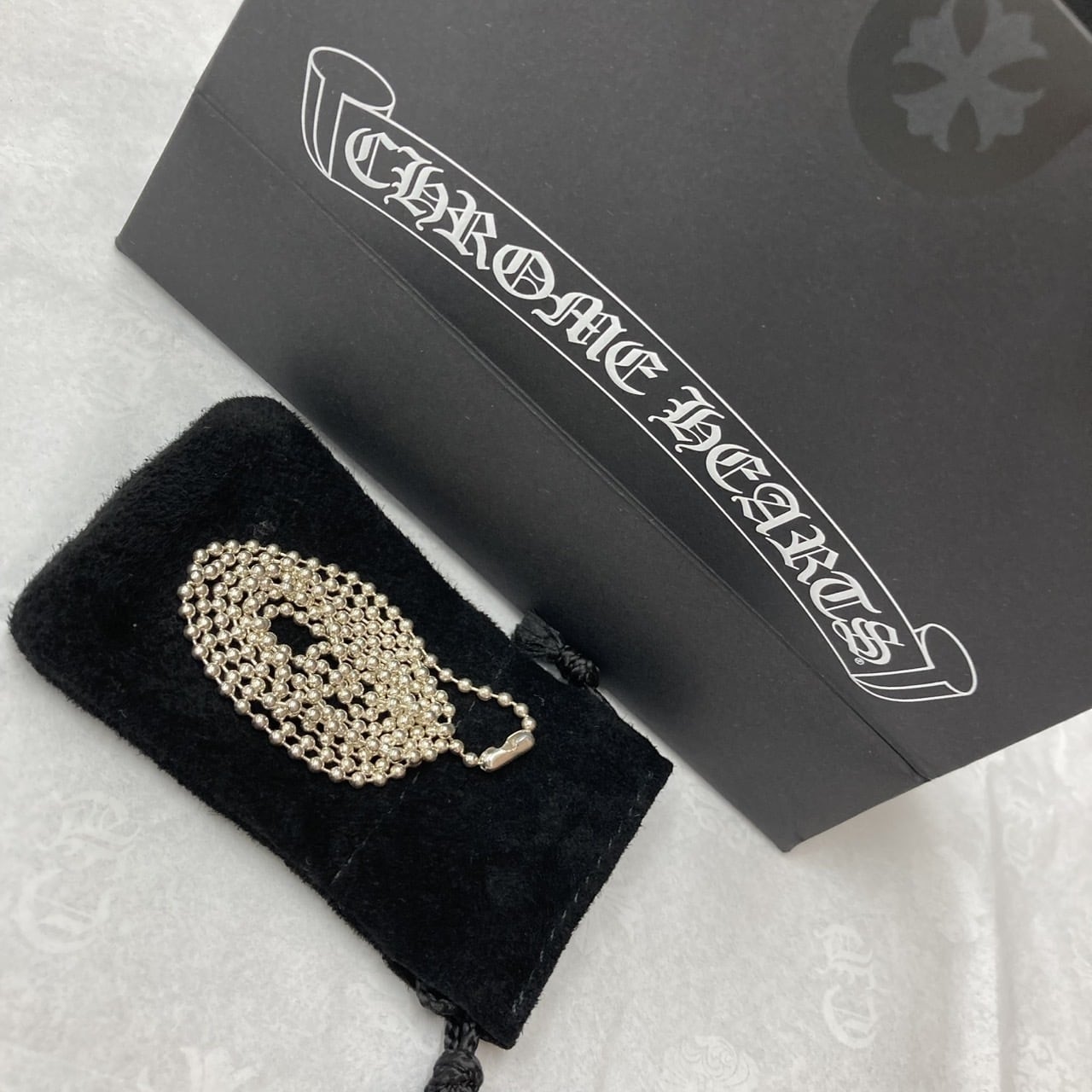 CHROME HEARTS ボールチェーン ネックレス 30インチ シルバー