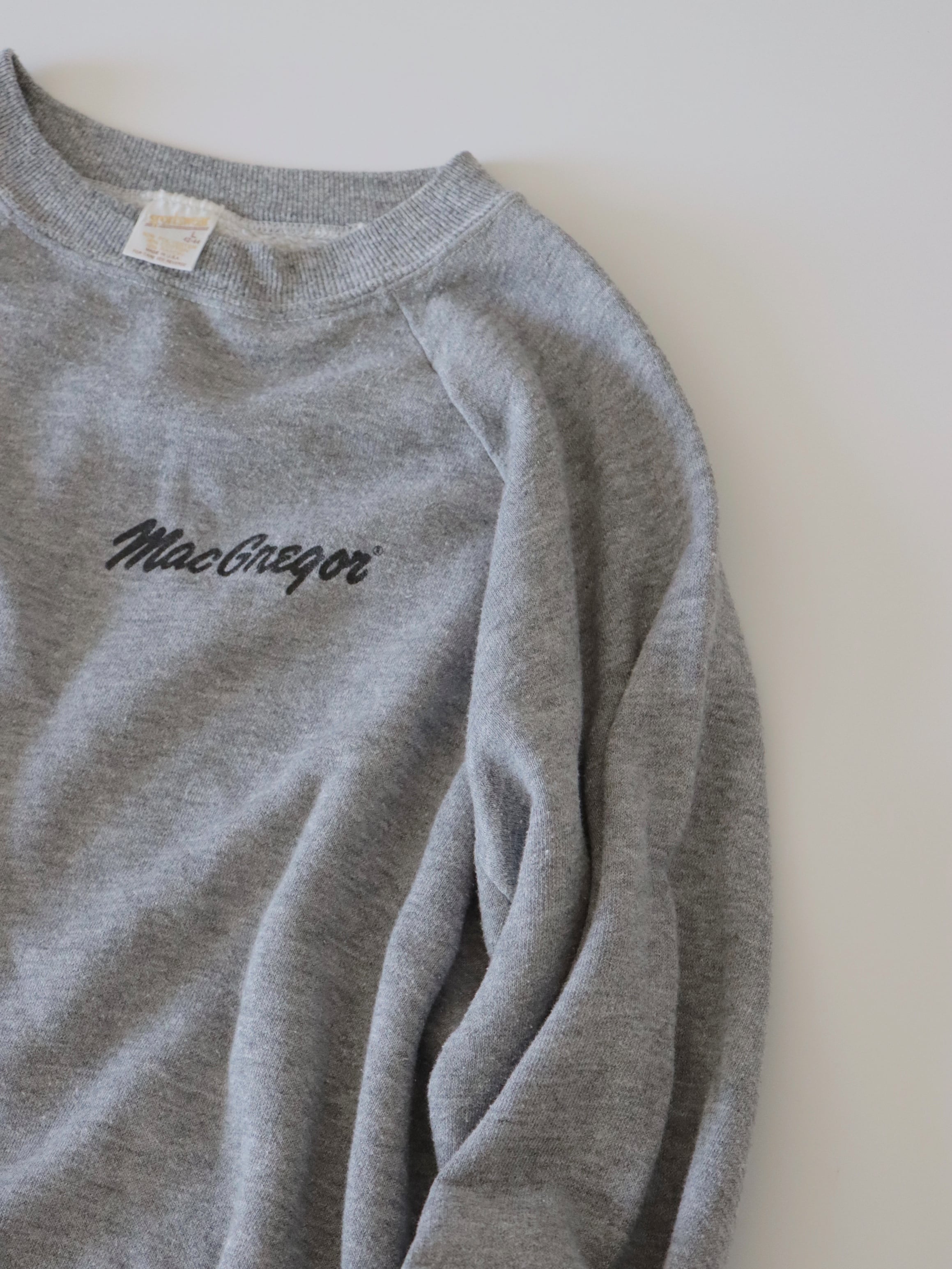 ●70s made in USA MacGregor print design sweatshirt