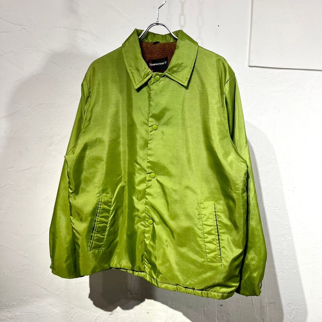 70s TOWNCRAFT Nylon Coach Jacket "Boa Lining"