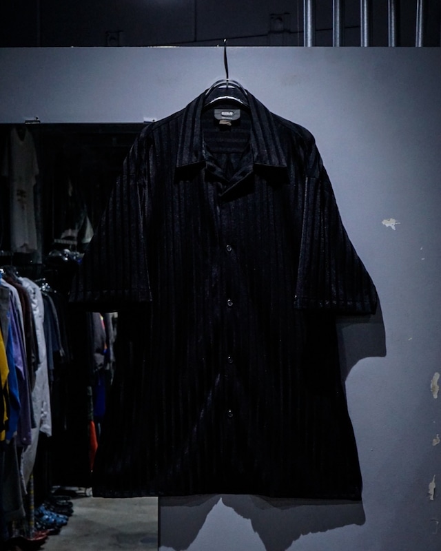 【add (C) vintage】90's “SOLO SEMORE” Vintage Loose S/S Open Collar Shirt