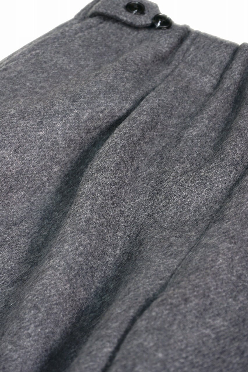 Wool Beaver Wide Easy Pants