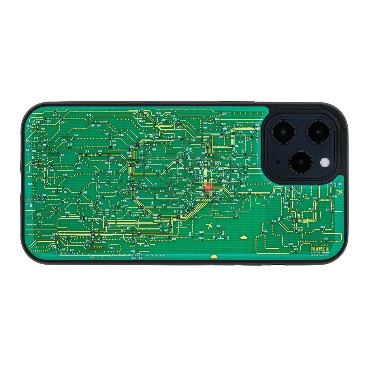 FLASH 東京回路線図 iPhone 12 Pro Max ケース | PCB ART moeco FLASH 東京回路線図 iPhone 12 Pro Max ケース | PCB ART moeco